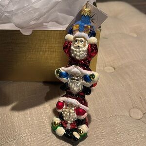 Christopher Radko glass Christmas ornament Santa Bonanza!
